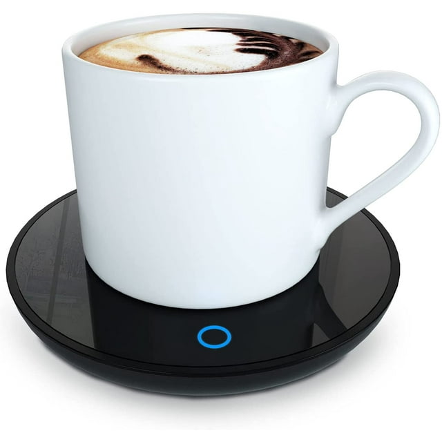 Calentador de café eléctrico, calentadores de café inteligentes para escritorio de oficina, calentador de tazas con 2 configuraciones de temperatura, placa calefactora, calentador de