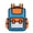 Blue, variant on Fun Daypack with Paper Designs School Bag Casual Book Bags Backpack for School Trips and Daily Adventures
