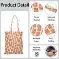 thumbnail image 5 of Crispy Fries Canvas Tote Bag – French Fries Potato Fries Cute Tasty Snack Reusable Tote Bag Eco-Friendly Lightweight Foldable Shopping Tote for Women Students, 5 of 6