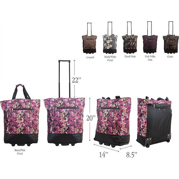 New York XPress Design Pattern Carry on Bag Cabin Shopping Tote