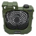 thumbnail image 3 of Ventilador de Camping recargable portátil súper silencioso ventilador de refrigeración USB de rotación automática de 270 grados con luces LED para exteriores, 3 of 14