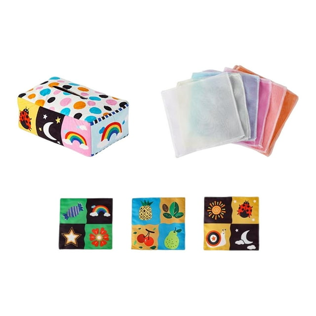 Juego sensorial Montessori Sunnimix organizador de almacenamiento juguetes interactivos suaves
