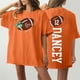 thumbnail image 2 of Tops Cortos para las Mujeres, Doble Cara Impreso Cuello Redondo Gota Hombro Camiseta, Top Estirable Casual, 2 of 5