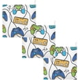 thumbnail image 7 of Cartoon Joysticks Baby Muslin Wash cloths Soft Absorbent Face Towels, Game Controller Burp Cloths Cotton Bath Wipes 3 Pack Infant Wash Cloth for Newborn Boys Girls 12x12 inches, 7 of 7