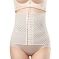thumbnail image 4 of Women's Waist Trainer Corset for Weight Loss Steel Boned Shapewear Belt Tummy Control Body Shaper with Adjustable Hooks, 4 of 6