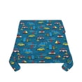 thumbnail image 5 of Wukai Transportations with Buildings Waterproof Tablecloth for Kitchen Dining, Fits Square Tables for 2-4 Seats -54"x54", 5 of 7