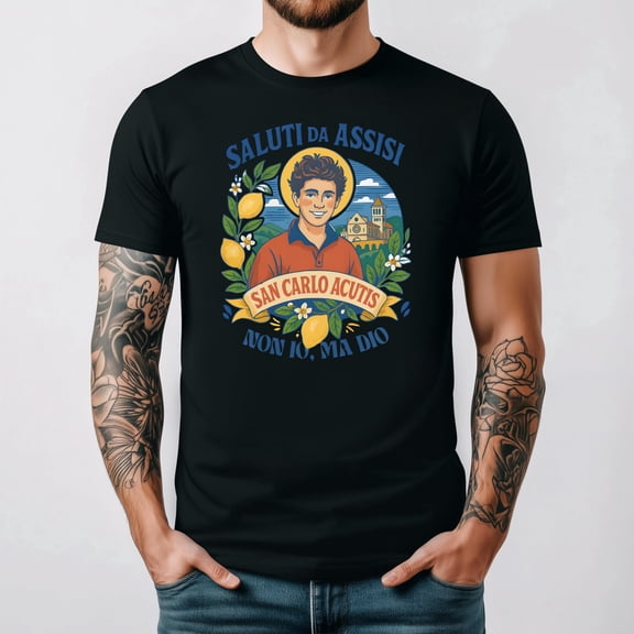 Carlo Acutis Vintage Christian Italian Faith Inspired Graphic Unisex T Shirt up to 5XL
