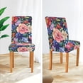 thumbnail image 3 of Yayeee 2 Pack Dining Chair Covers Stretch Parson Chairs Slipcovers Seat Protector, Vibrant Pink Floral Pattern, 3 of 6