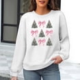 thumbnail image 2 of Waffle Sweatshirts for Womens Christmas Loose Crewneck Long Sleeve Shirts Merry Christmas Printed Sweaters Casual Fashion Xmas Holiday Party Pullover Tops, 2 of 6