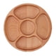 thumbnail image 3 of Plato de subrejilla, forma redonda de madera, plato dividido para aperitivos, plato dividido para alimentos, tecnología de vanguardia, 3 of 8