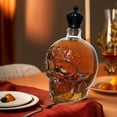 thumbnail image 5 of TOOPTY Skull Glass Decanter Multicolor Whiskey Bottle High Borosilicate Craft for Home Bar, Halloween Celebrations, and Unique Party Gifts, 5 of 7