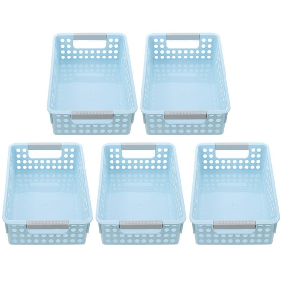 ORDDIART Multifunctional Baskets for Cosmetics in Bathroom 5Pcs 10.5X6.8in