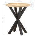 thumbnail image 4 of vidaXL Table d'Appoint 48x48x56 cm Bois de Manguier Massif, 4 of 4