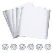 Uxcell 100 Pcs 3 x 3 Inch Square Aluminum Foil Candy Wrappers, Silver Tone