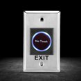 thumbnail image 2 of Exit Button Switch, Contactless Sensor Switch 2 LED Colors Indication  For Various Door Frames For Access Control System, 2 of 8