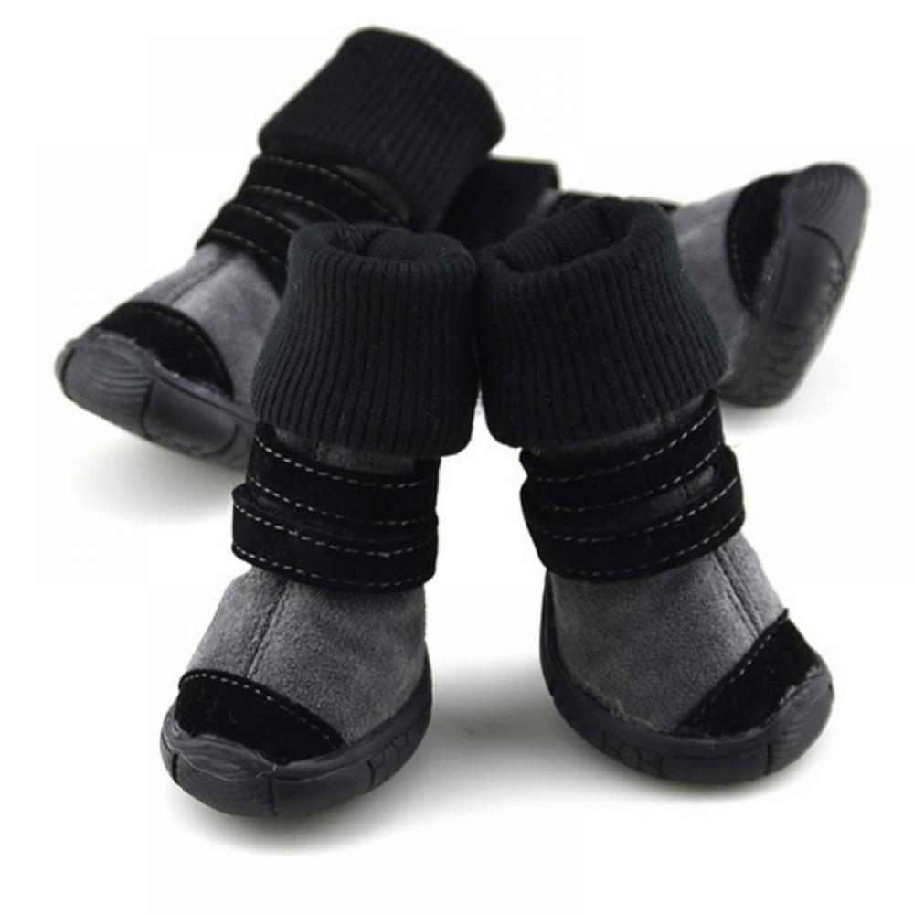 Stibadium 4Pcs Dog Shoes for Medium Small Dogs Winter Snow Dog Booties ...