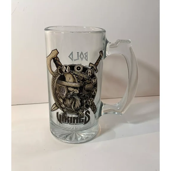 Disney EPCOT Viking Bold Courageous Strong Glass Mug