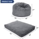 thumbnail image 4 of Qinaqin Convertible Corduroy Bean Bag Chair Cama cm de Anchoashable Cover Floor Sofá para Adults Giant en Light Gris, 4 of 7