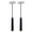 Craft Hammer Black 2 Pcs, variant on Small Hammer for Small Projects, Lightweight Mallet with Plastic Head and Metal Head, Compact Craft Hammer for Jewelry Making, Watch, Tuning, Woodworking, DIY, Leather