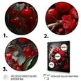 Designart "Explosion of Red Cherry Tree II" Floral Framed Wall Art