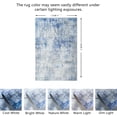 thumbnail image 2 of JV Home Area Rug Elegance Grey Blue 4'x6' Washable Carpet Anti Slip, 2 of 6