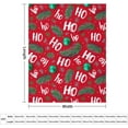 thumbnail image 2 of Santa Claus Ho Ho Flannel Fleece Throw Blanket Christmas Balls Soft Blanket for Couch,Cozy,Warm,Lightweight,50x60 Inches, 2 of 6