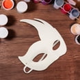 thumbnail image 4 of Unique Bargains 1 Pc Three-Pointed Party Mask White Pulp, 4 of 5