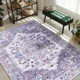 thumbnail image 2 of CAMILSON Machine Washable Rug Distressed Vintage Area Rugs Stain and Water Resistant Traditional Bohemian Indoor Carpet (10x14 2002-Grey), 2 of 8
