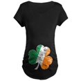 thumbnail image 1 of CafePress - Vintage Distressed Irish Flag Shamrock Maternity T - Maternity Dark T-Shirt, 1 of 1