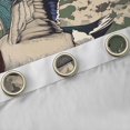 thumbnail image 4 of Manfei Farmhouse Wildlife Duck Curtains and Drapes Pack of 2 (52x63 Each), Vintage Camouflage Print Black Out Curtains, Sage Green, 4 of 6