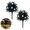 E, variant on Solar Halloween Flower Shaped Ground Lights, Faux Outdoor Flowers with Ground Stakes, Eyeball Designs and Artificial Fall Pumpkin Topiary Tree, Suitable for Gardens, Lawns, and Holiday Decorations
