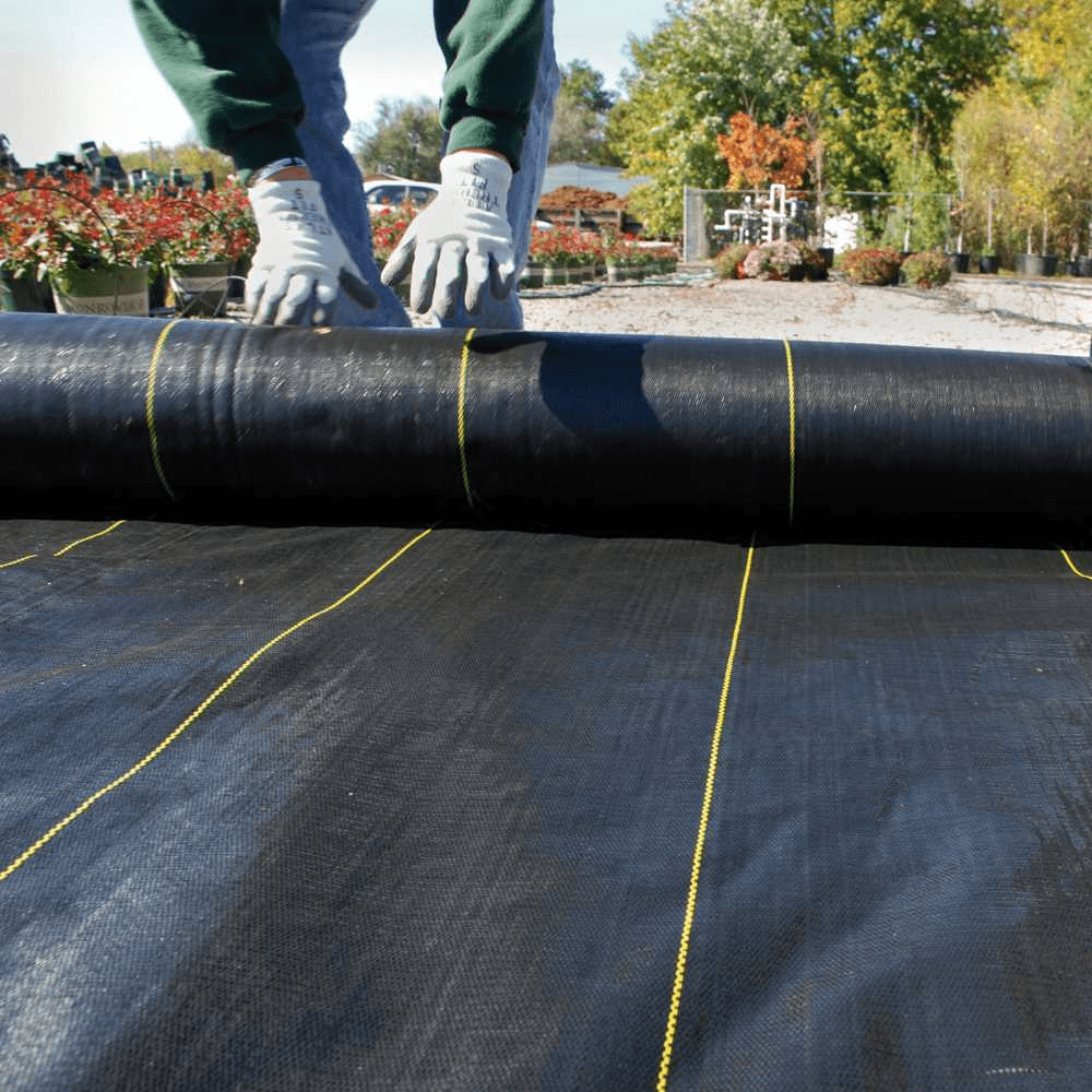 DeWitt Sunbelt Weed Barrier Fabric 3.2 oz, Heavy-Duty Ground Cover, 6x300 & 4x300 Feet