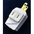 thumbnail image 4 of RHEA- (4) 2 Prong 3 Outlet Triple Ac Wall Plug Power Splitter 3-Way Electric Adapter, 4 of 6