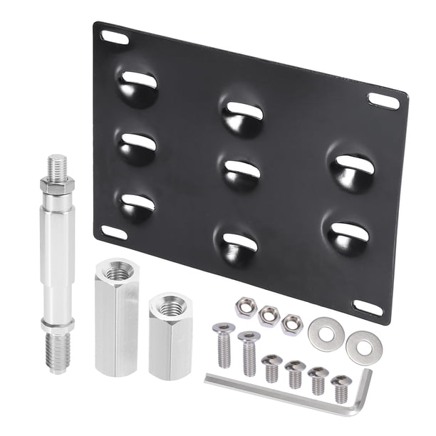 Coche Delantero Parachoques Remolque Gancho Matrícula Placa Soporte Conjunto 6.69 "x0.87"