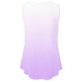 thumbnail image 4 of Purple Women's Tanks, Women'S Plus Size Loose V Neck Sleeveless T Shirts Dot T Shirts Baggy T Shirt Sports Gym Work Shirts Strappy Casual Loose Summer Tee Top Blouse Tunic Ladies,Women's Tanks & Camis, 4 of 5