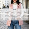 thumbnail image 3 of Yutgune Women's Long Quilted Vest Lapel Collar Sleeveless Jacket Casual Fall Outerwear, 3 of 6