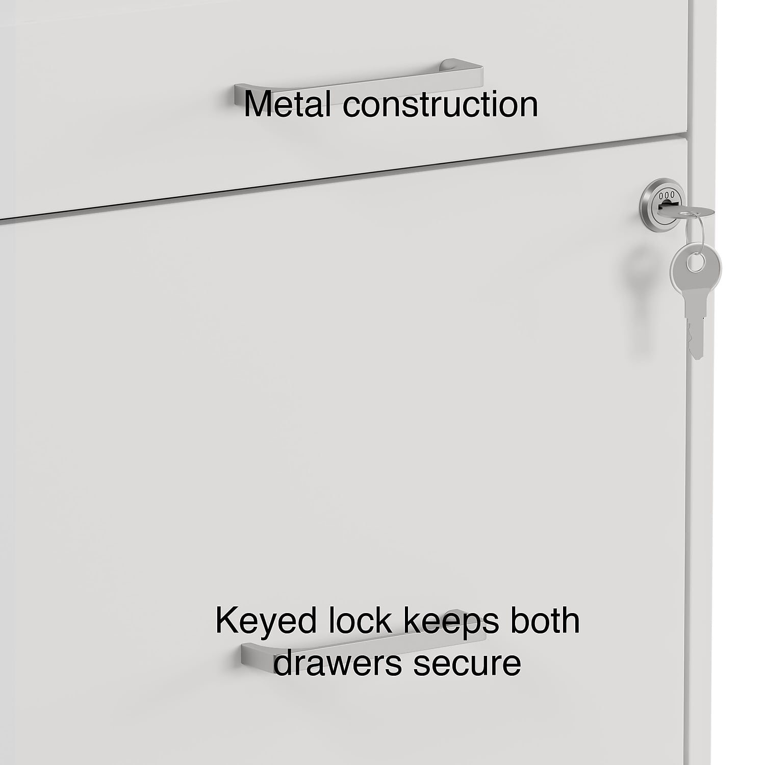 Staples 3-Drawer Light Duty Vertical File Cabinet Locking Letter White 18"D 2/Pack ST52144-CCVS
