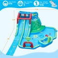 thumbnail image 4 of Yaheetech Double Lane Inflatable Water Slide for Kids Aged 3 To 10, Blue/Green, 4 of 8