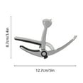 thumbnail image 2 of Riwcyla 5,in,1 Guitar Acoustic Guitar String Cutter/Pick Holder/Pin Puller Transfer Clip Alloy Guitar for Folk Classical Guitars Ukulele Bass String Instruments Accessories, 2 of 6