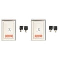 thumbnail image 1 of 2X Garage Door Opener, Electric Door Roll Switch Lock Box, Mounted Concealed Button Switch B,2 set x concealed button kit with lock, 1 of 8