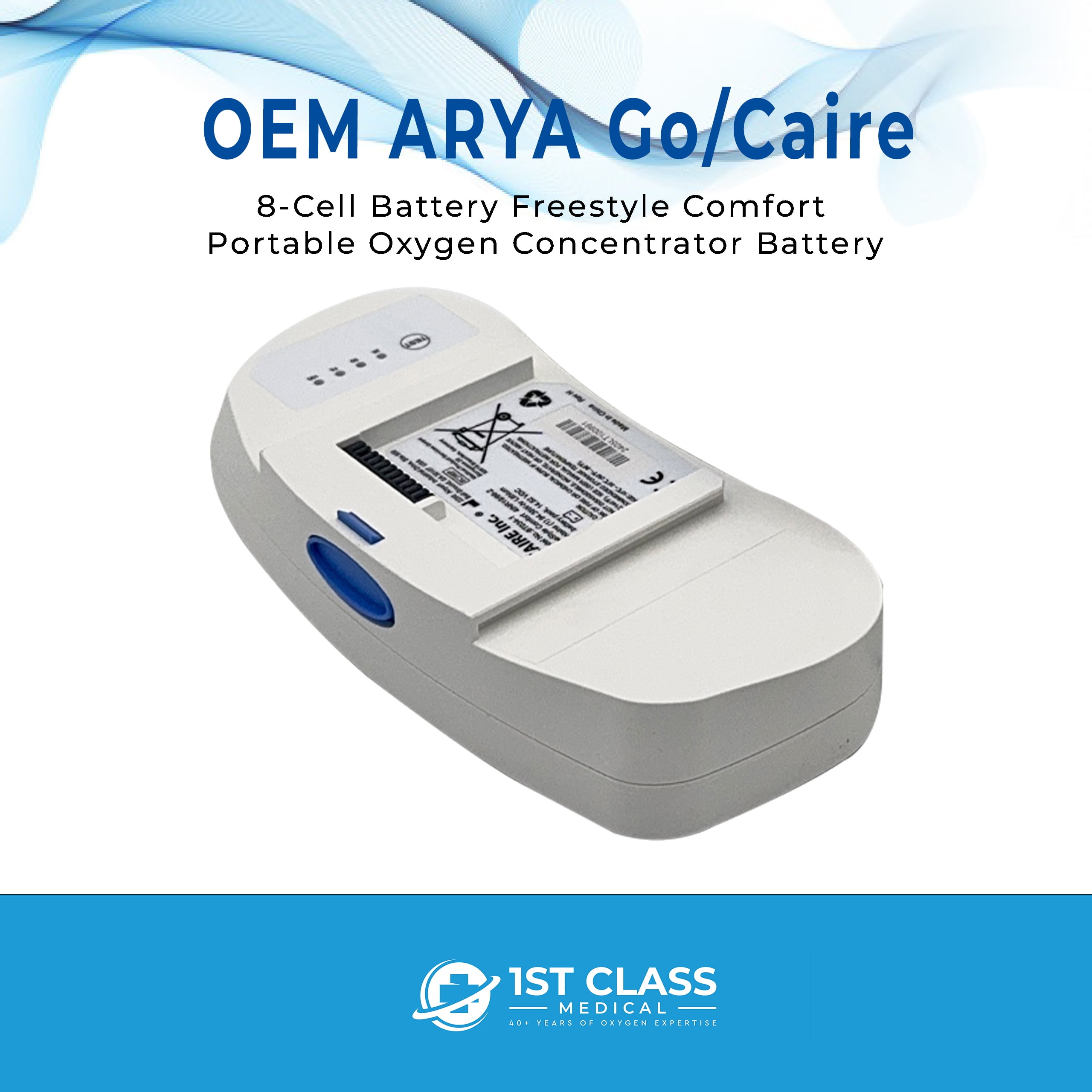 ARYA Go/Caire Freestyle Comfort Portable Oxygen Concentrator 8-Cell Battery