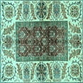 thumbnail image 1 of Ahgly Company Indoor Square Abstract Light Blue Modern Area Rugs, 4' Square, 1 of 4