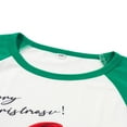 thumbnail image 3 of Pyjama de Noël Familial Manches Longues Imprimé Santa Deer Ensemble Hauts Raglan Pantalons, 3 of 6