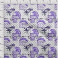 thumbnail image 4 of oneOone Silk Tabby Purple Fabric Tropical Quilting Supplies Print Sewing Fabric By The Yard 42 Inch Wide, 4 of 4