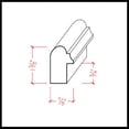 thumbnail image 7 of EWCB13 Casing Back Band 1-3/8" Tall x 7/8" Trim Moulding. Unfinished, 7 of 7