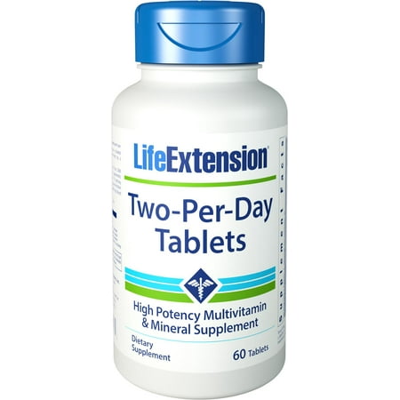 Life Extension Two-Per-Day High Potency Multivitamin & Mineral - 60 (Best High Potency Multivitamin And Mineral Supplement)
