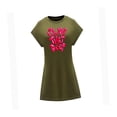 thumbnail image 4 of Vestido corto de verano para mujer, ropa femenina, vestido con cuello redondo para salir de vacaciones M, 4 of 7
