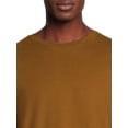 thumbnail image 5 of George Men's Crewneck Tees with Long Sleeves, 3-Pack, 5 of 5