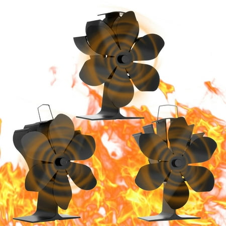 

Heat Powered Stove Fan | Fireplace Fan for Wood | Energy Saving Wood Stove Fan Silent Aluminum Stove Fan High Efficiency Environmentally Friendly