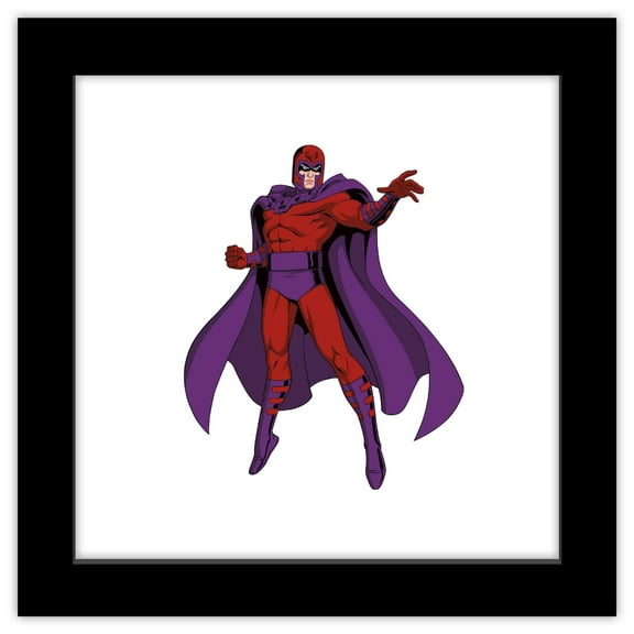 Gallery Pops Marvel X-Men '97 - Magneto Character Art Wall Art, Black Framed Version, 12" x 12"